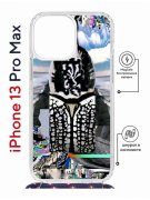 Чехол-накладка Apple iPhone 13 Pro Max (610628) Kruche PRINT Черное Море