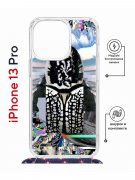 Чехол-накладка Apple iPhone 13 Pro (610630) Kruche PRINT Черное Море
