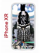 Чехол-накладка Apple iPhone XR (580656) Kruche PRINT Черное Море