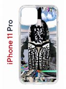 Чехол-накладка Apple iPhone 11 Pro (580658) Kruche PRINT Черное Море