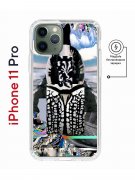 Чехол-накладка Apple iPhone 11 Pro (598891) Kruche PRINT Черное Море
