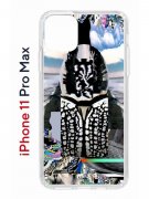 Чехол-накладка Apple iPhone 11 Pro Max (580662) Kruche PRINT Черное Море