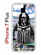 Чехол-накладка Apple iPhone 7 Plus (580664) Kruche PRINT Черное Море