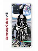 Чехол-накладка Samsung Galaxy A51 (582691) Kruche PRINT Черное Море