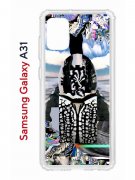 Чехол-накладка Samsung Galaxy A31 (587679) Kruche PRINT Черное Море