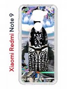 Чехол-накладка Xiaomi Redmi Note 9  (588931) Kruche PRINT Черное Море