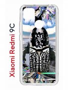 Чехол-накладка Xiaomi Redmi 9C (591325) Kruche PRINT Черное Море