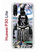 Чехол-накладка Huawei P30 Lite (585137) Kruche PRINT Черное Море