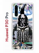 Чехол-накладка Huawei P30 Pro (580674) Kruche PRINT Черное Море