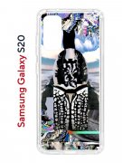 Чехол-накладка Samsung Galaxy S20 (582682) Kruche PRINT Черное Море