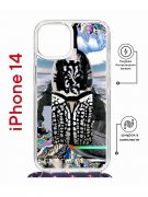Чехол-накладка Apple iPhone 14  (625960) Kruche PRINT Черное Море