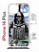 Чехол-накладка Apple iPhone 14 Plus (625962) Kruche PRINT Черное Море