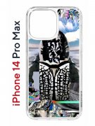 Чехол-накладка Apple iPhone 14 Pro Max (625953) Kruche PRINT Черное Море