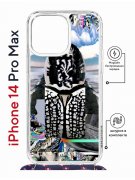 Чехол-накладка Apple iPhone 14 Pro Max (625963) Kruche PRINT Черное Море