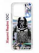 Чехол-накладка Xiaomi Redmi 10C (623779) Kruche PRINT Черное Море