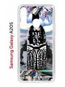 Чехол-накладка Samsung Galaxy A20S (588937) Kruche PRINT Черное Море
