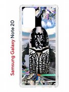 Чехол-накладка Samsung Galaxy Note 20 (588938) Kruche PRINT Черное Море
