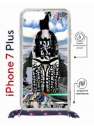 Чехол-накладка Apple iPhone 7 Plus (626142) Kruche PRINT Черное Море