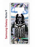 Чехол-накладка Samsung Galaxy Note 9 (591402) Kruche PRINT Черное Море