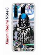 Чехол-накладка Xiaomi Redmi Note 8  (580659) Kruche PRINT Черное Море