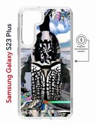 Чехол-накладка Samsung Galaxy S23 Plus (634254) Kruche PRINT Черное Море