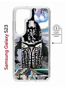 Чехол-накладка Samsung Galaxy S23 (634253) Kruche PRINT Черное Море