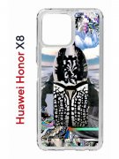 Чехол-накладка Huawei Honor X8 4G (638517) Kruche PRINT Черное Море