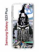Чехол-накладка Samsung Galaxy S23 Plus (638514) Kruche PRINT Черное Море
