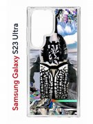Чехол-накладка Samsung Galaxy S23 Ultra (638515) Kruche PRINT Черное Море