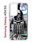 Чехол-накладка Samsung Galaxy A54 5G (638391) Kruche PRINT Черное Море