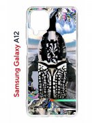 Чехол-накладка Samsung Galaxy A12 (608589) Kruche PRINT Черное Море
