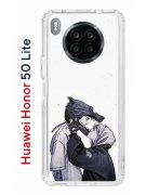 Чехол-накладка Huawei Honor 50 Lite (610636) Kruche PRINT 2D
