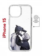 Чехол-накладка Apple iPhone 15 (641584) Kruche PRINT 2D