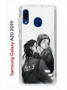 Чехол-накладка Samsung Galaxy A20 2019 (580663) Kruche PRINT F63.9