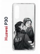 Чехол-накладка Huawei P30  (638392) Kruche PRINT F63.9