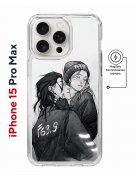 Чехол-накладка iPhone 15 Pro Max Kruche Magnet Print F63.9
