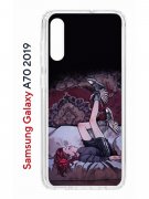Чехол-накладка Samsung Galaxy A70 2019 (580673) Kruche PRINT Ковер