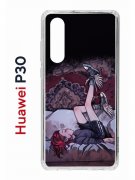 Чехол-накладка Huawei P30  (638392) Kruche PRINT Ковер