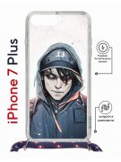 Чехол-накладка Apple iPhone 7 Plus (626142) Kruche PRINT Курьер 13