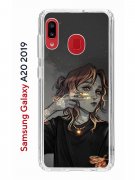Чехол-накладка Samsung Galaxy A20 2019 (580663) Kruche PRINT Ржавчина