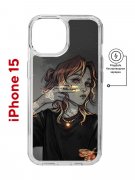 Чехол-накладка Apple iPhone 15 (641584) Kruche PRINT Ржавчина