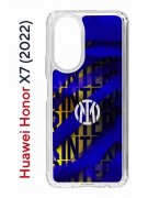 Чехол-накладка Huawei Honor X7  (638390) Kruche PRINT Интер - Fans
