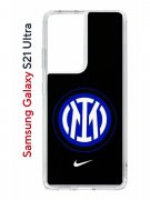 Чехол-накладка Samsung Galaxy S21 Ultra (594675) Kruche PRINT Интер - Nike