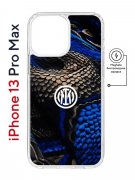 Чехол-накладка Apple iPhone 13 Pro Max (610637) Kruche PRINT Интер - Snake
