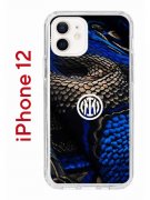 Чехол-накладка Apple iPhone 12  (588925) Kruche PRINT Интер - Snake
