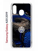 Чехол-накладка Samsung Galaxy A20 2019 (580663) Kruche PRINT Интер - Snake