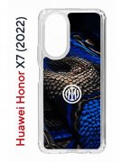 Чехол-накладка Huawei Honor X7  (638390) Kruche PRINT Интер - Snake