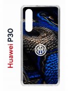 Чехол-накладка Huawei P30  (638392) Kruche PRINT Интер - Snake