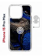 Чехол-накладка iPhone 15 Pro Max Kruche Magnet Print Интер - Snake