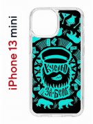 Чехол-накладка Apple iPhone 13 mini (606541) Kruche PRINT Кусаю за бочок - Темный